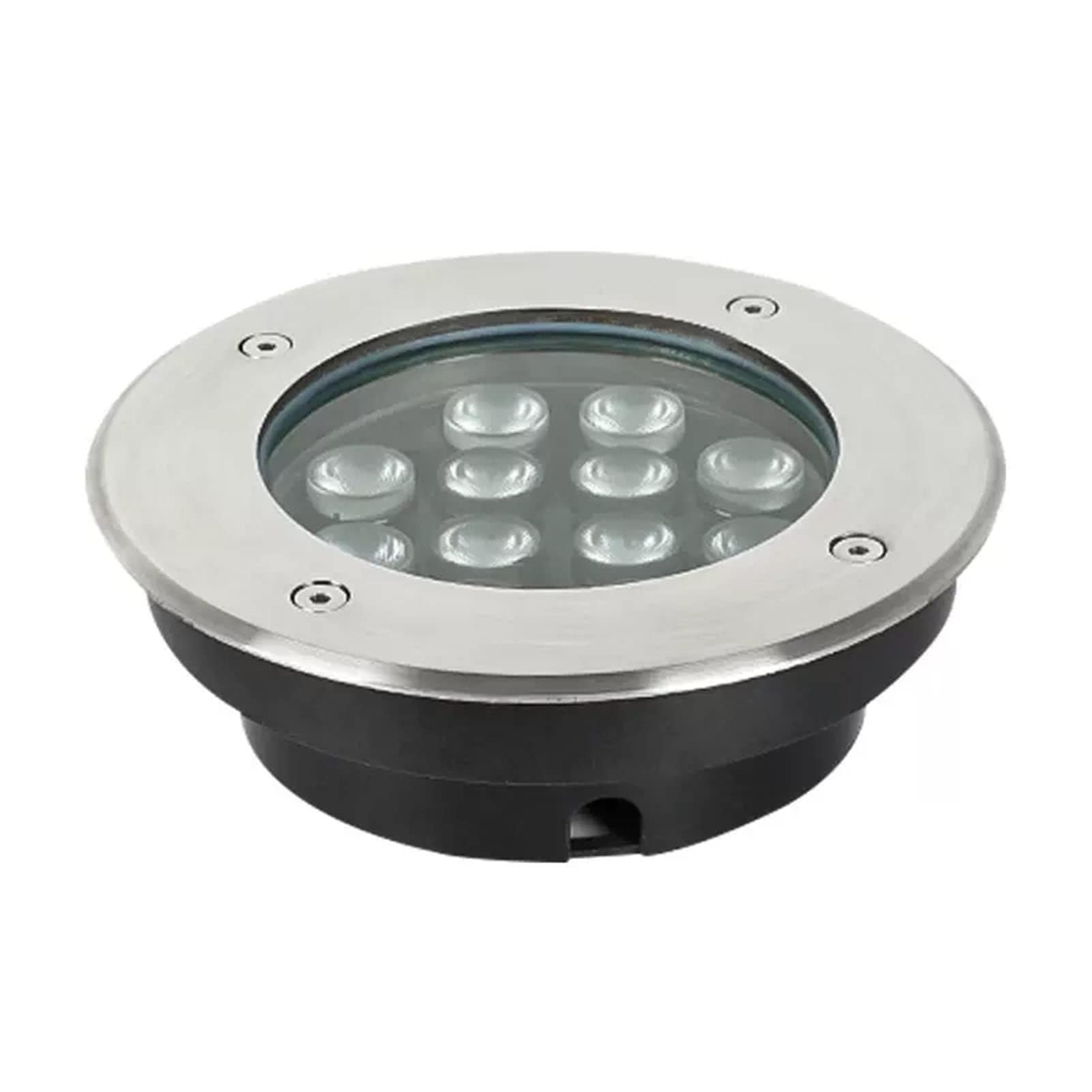 Lampa zewnętrzna LED, oświetlenie zewnętrzne LED ze stali nierdzewnej - ultra cienkie reflektory do zabudowy podłogowej, wodoszczelne oświetlenie zewnętrzne IP65 na schody i ścieżki do słoika