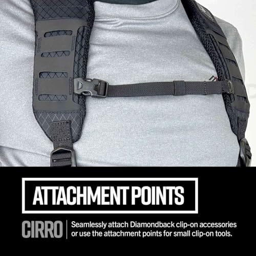 Image of Diamondback Cirro Deluxe Tool Belt Suspenders | Padded shoulder straps that shift rig weight off your hips - adjustable harness fits any 4-6 in. work setup