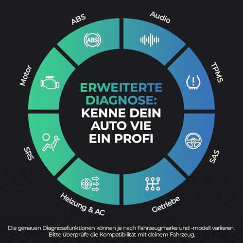 CARISTA EVO- Bluetooth Adapter: Diagnose, Anpassung, Wartung, Live-Daten