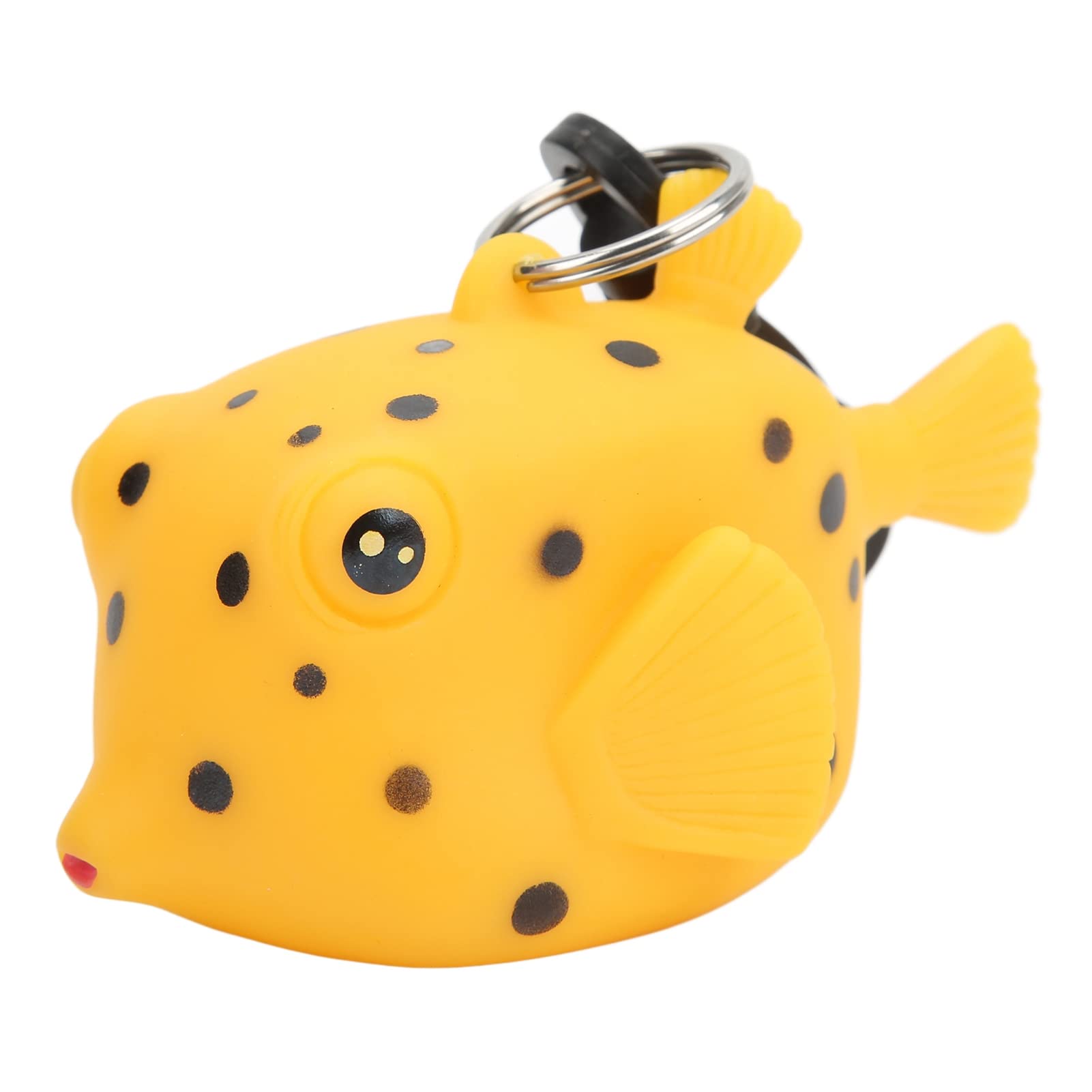 Cartoon Fish Dive Mouthpiece Cover - Second Stage Regulator Holder with Clip for Diving Gear (Yellow Spotted Fish)