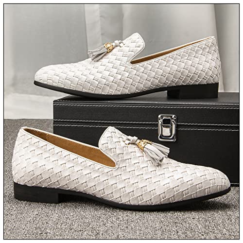 Image of JITAI Men's Fashion Loafers Wedding Shoes Loafers for Men Party Shoes