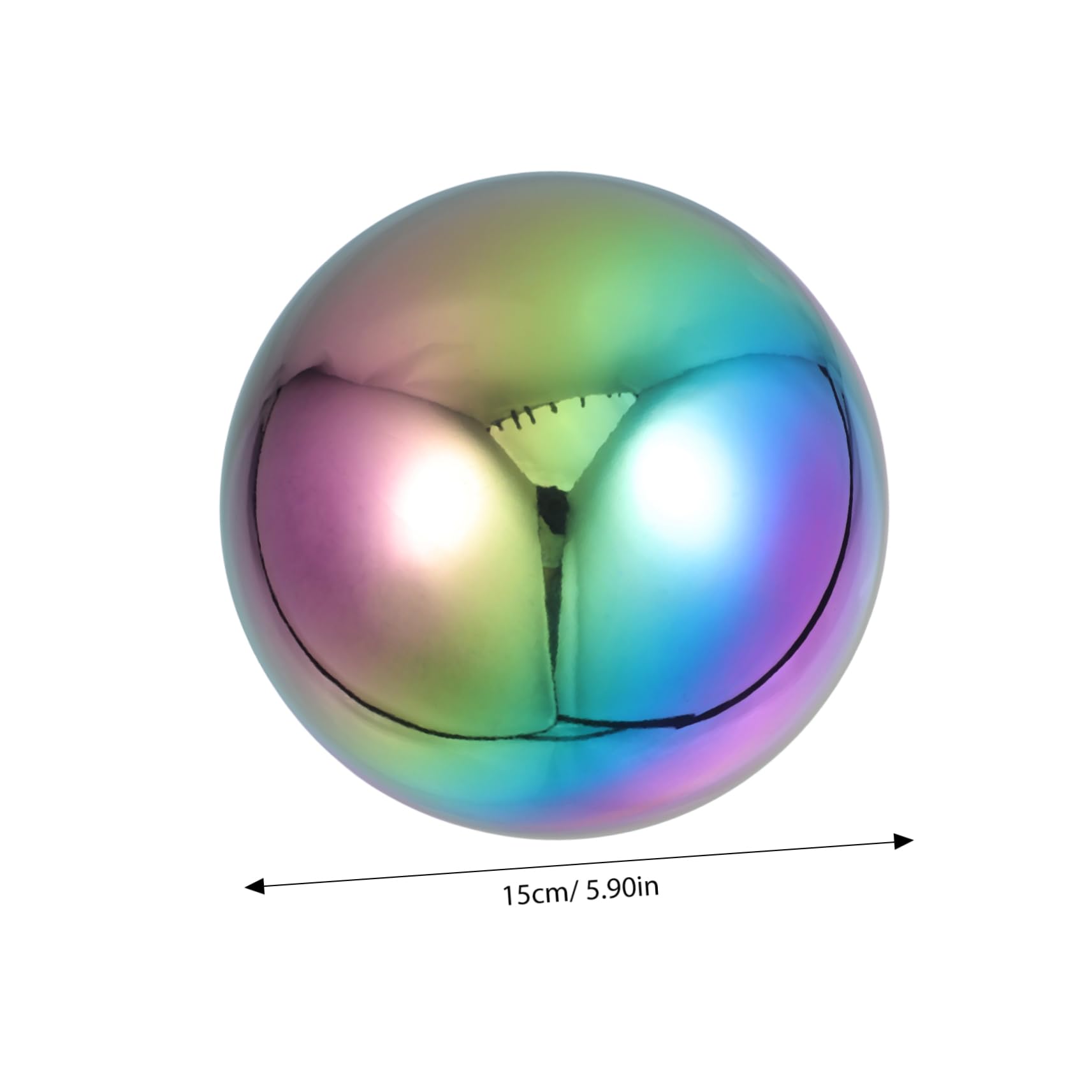 Hemoton Garden Sphere Mirror Ball Unbreakable Gazing Ball Wide Mirror Garden Sphere Ornament
