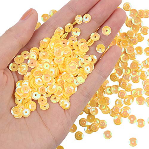image for CCINEE Loose Sequins,Bulk 24 Assorted Color Rainbow Round Cup Sequins 