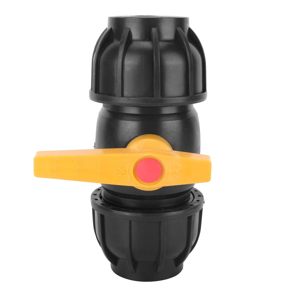 Connettore rapido Valvola a sfera in plastica PE con diametro di 50 mm, raccordo per tubo dell'acqua, raccordo per tubo flessibile della valvola a sfera