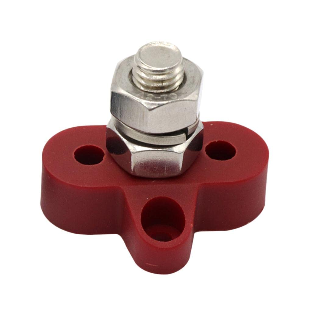 atorse ATORSE® 3/8Inch Red Junction Block Power Post Insulated Terminal Stud For Boat Marine-picture-39