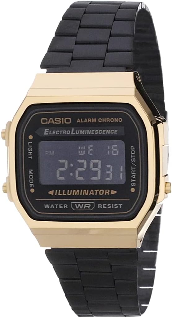 Unisex A168WEGB-1BVT Watch Gold Blk
