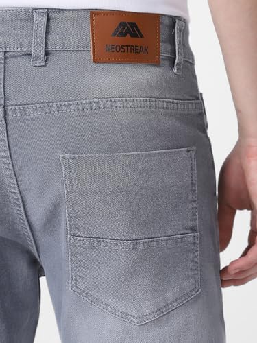 Image of Neostreak Men's Regular Fit Heavy Washed Jeans Stretchable