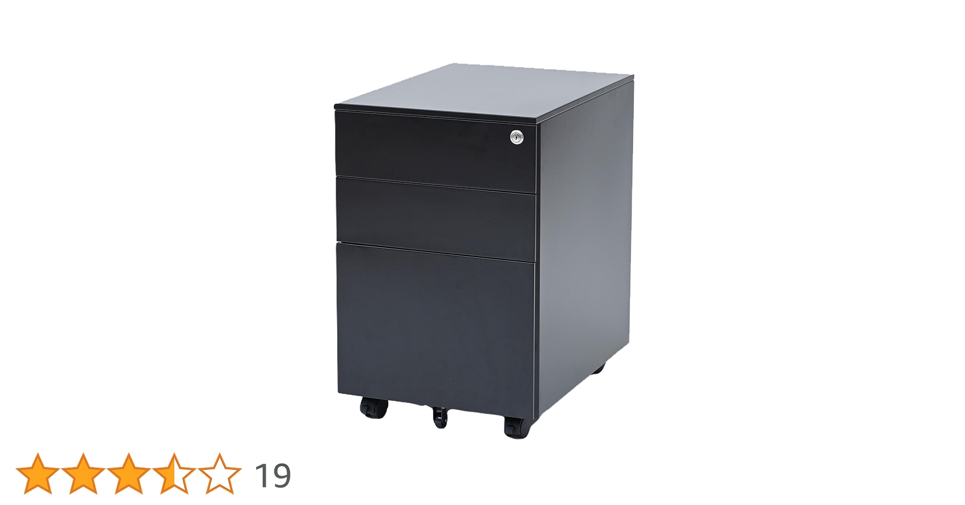 Amazon.co.jp: 山善(YAMAZEN) ワゴン キャスター付き 3段 鍵付き