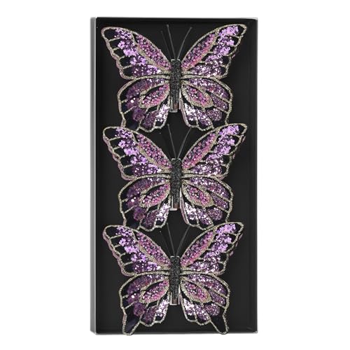 MIJOMA Deko-Schmetterlinge mit Clip, farbenfrohe Schmetterlinge für...