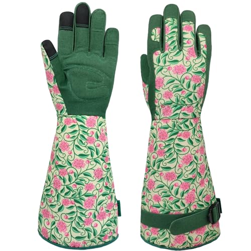 Thorn-proof Gardening and Garden Gloves,Durable Long Rose Yard Work Glove,Gifts for Men Women,Touchscreen