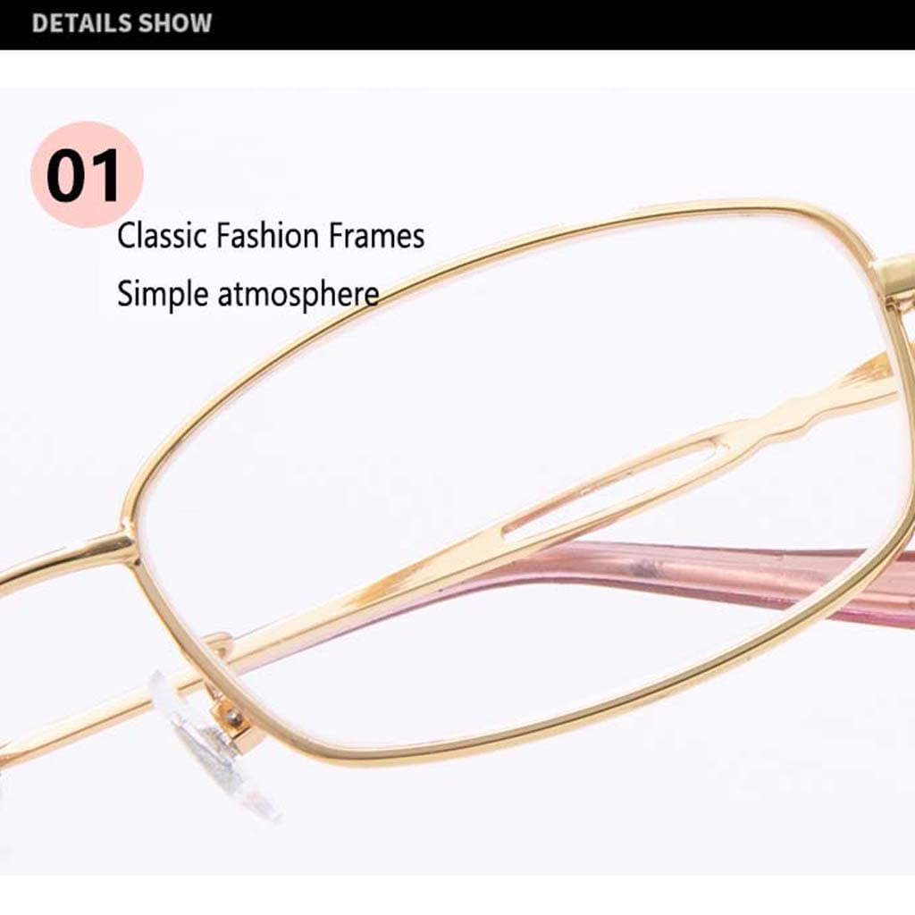 WZX Gafas de Lectura de Cristal de Alto Grado Computadora con luz Anti-Azul para Reducir la Fatiga Ocular Lentes Transparentes antideslumbrantes Gafas de Video Gafas portátiles antideslumbrantes
