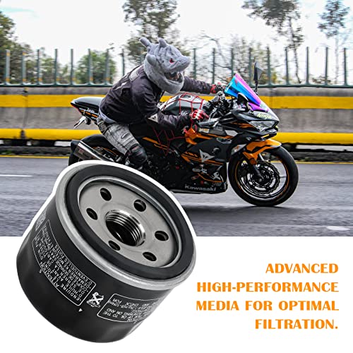 SOLLON Motorrad Ölfilter 147 für Kymco MXU 500 / MXU 700i 2015-2017 / Myroad 700 2009-2012 / UXV 500 2009-2014 / UXV 700i 2015-2017 / Xciting 500 2005-2009