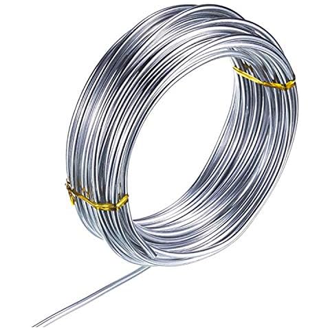NEPAK 10m x 3mm Aluminum Wire for Jewelry Craft Diy Aluminum Craft Wire Cover