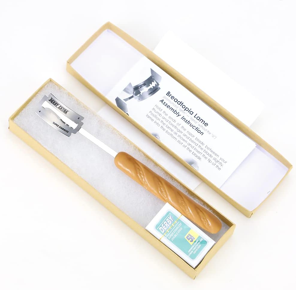 Bread Lame with 5 Blades & Storage Box | Premium Lame Bread Tool | Bread Lame Dough Scoring Tool | Perfect as a Sourdough Scoring Blade | Ideal Gifts for Bakers |