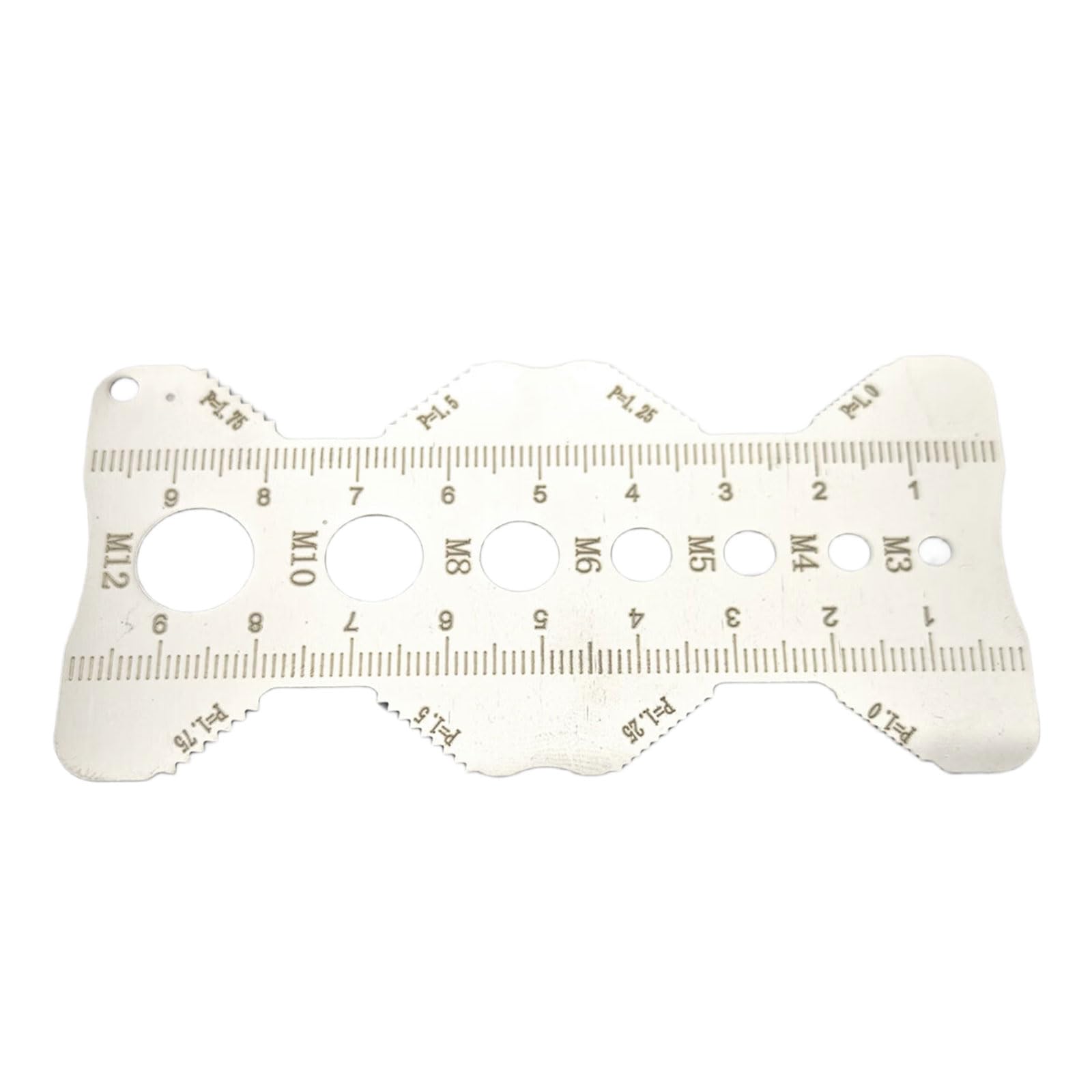 Stainless Steel Pitches Gauge with Etch Scale for Accurate Measurement of Screw Thread Length Diameter and Pitches Stainless Steel Gauge