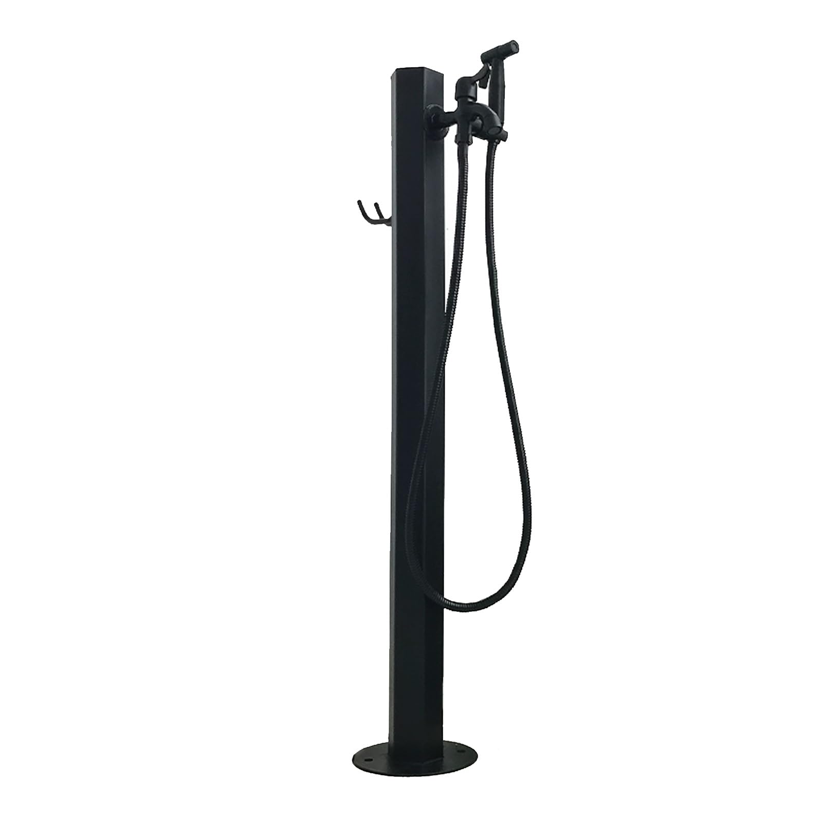 WOTZOV Freestanding Garden Water Column - Outdoor Antifreeze Faucet Dispenser, Stylish Gold Hydrant Fountain For Irrigation & Hose Stand, Perfect For Landscaping & Decoration，Natural