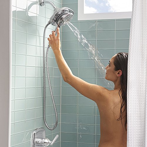 American Standard 9035254.002 Spectra+ Duo 4-Function 2-in-1 Shower Head, 2.5 GPM, Polished Chrome thumbnail 10