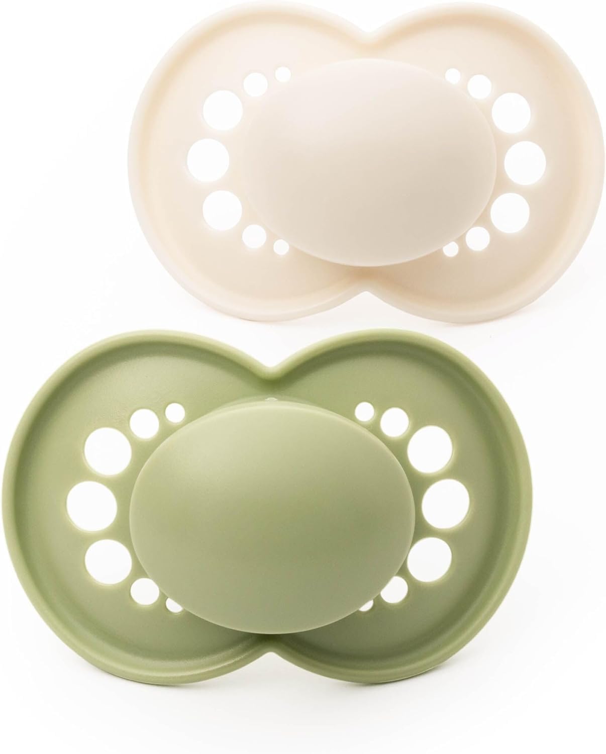 MAM Original Dummies, 18-36M, 2 Pack, Orthodontic Design, Cream