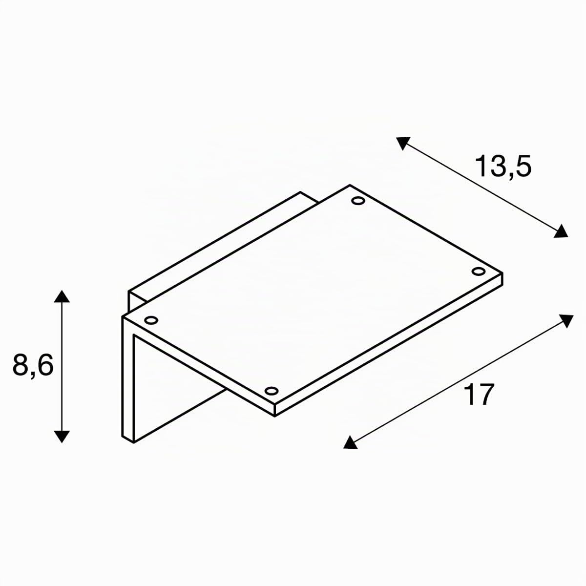 SLV Applique murale ANGOLUX SENSOR WL/éclairage pour murs, chemins, entrées, spot LED extérieur, lampe de jardin / IP44 3000 K 9,8 W 560 lm Anthracite