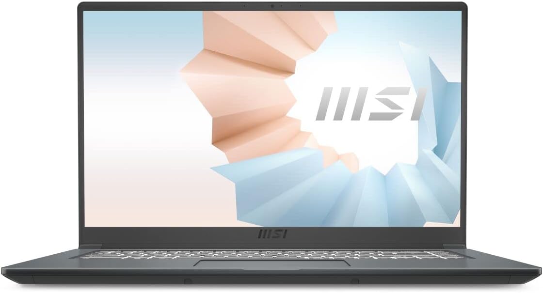 MSI Modern 15A Laptop Front View