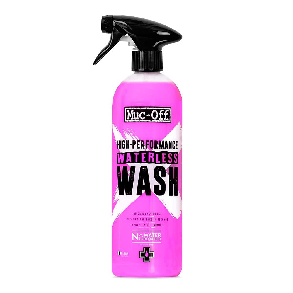 Muc-OffHigh Performance Waterless Bike Wash 750ml (Pack of 1) | Spray & Wipe Bike Cleaner | No Water Needed | Safe on Carbon Fibre | Cleans & Polishes with a Streak-Free Finish