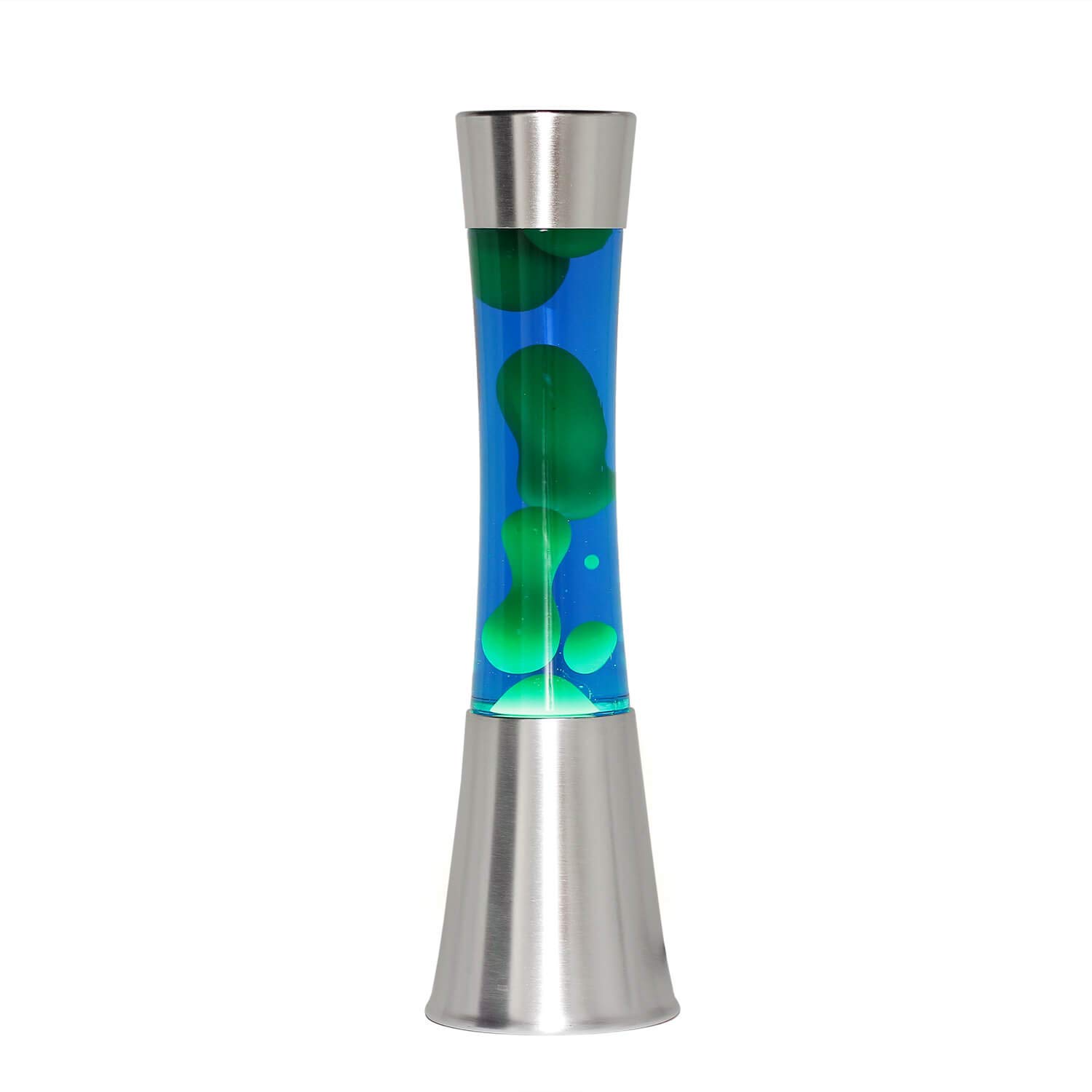 Lámpara de lava azul verde, lámpara de lava retro, 39,5 cm, sala de fiestas, idea de regalo de Navidad, G9 30 W con interruptor de cable, bombilla incluida, lámpara volcán