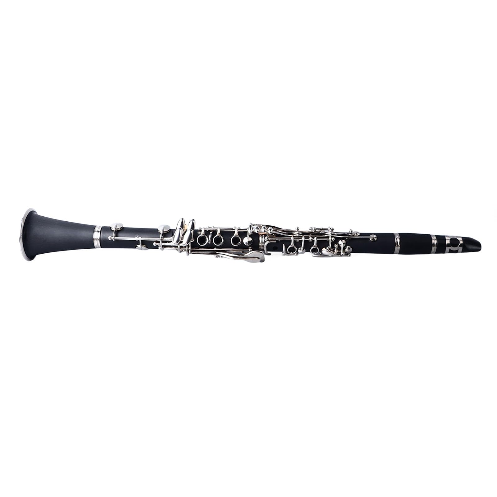 Cryfokt Clarinete Bb Durabilidad Ingeniería Plástico Ni Chapado Clave Clarinete para Kit de Larga Vida útil