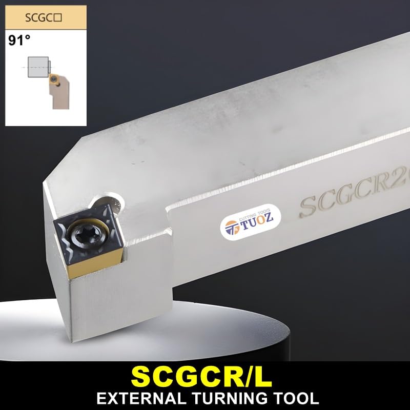 1pc SCGCR1010H06 1212H06 1616H06 SCGCR 1212H09 1616H09 2020K09 2525M09 2020K12 2525M12 CNC External Turning Tool Turning Holder(SCGCR1616H09)