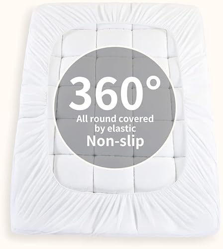 Miniatura 6 de Songlibin Mattress Topper Queen Thick Queen Mattress Topper for Back Pain Cooling Queen Mattress Pad Size Deep Pocket Pillow Top Mattress Topper