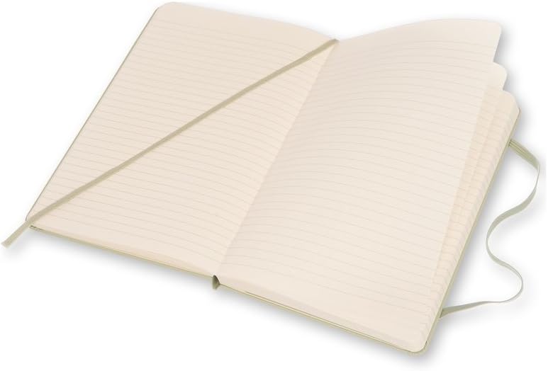 Moleskine Classic Notebook, Large, Ruled, Willow Green, Hard Cover (5 x 8.25)