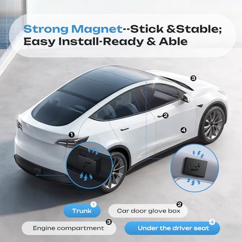 CXK GPS Tracker for Vehicles, Up to 6-Month Battery 4G LTE Tracker for Car with Strong Magnetic 90-Day Location History, Global Coverage Real-Time Tracker Device for Vehicles Subscription Needed - image 5