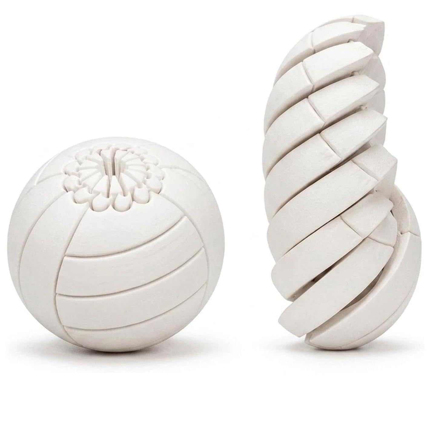 Balle Anti-Stress en Forme de Baseball, Surface Lisse et Fluide au Toucher, Jeu de Fidget 3D Imprimé Tordant et Turnant pour le Bureau,Idéal pour Soulager l'Anxiété,Puzzle Sensoriel Portable pour Ados