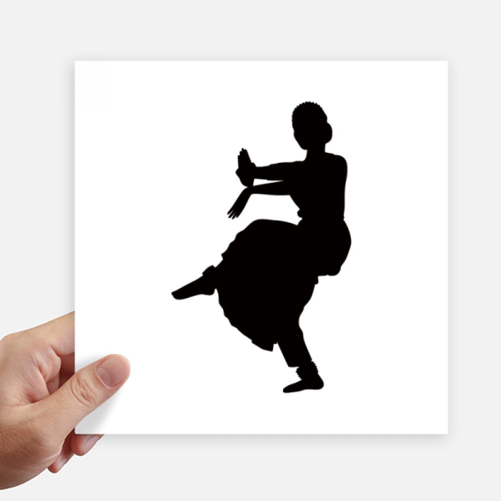 Calcomanía bailarina danza pavo real arte en vinilos cuadrados de 20cm para pared y maleta 4 piezas