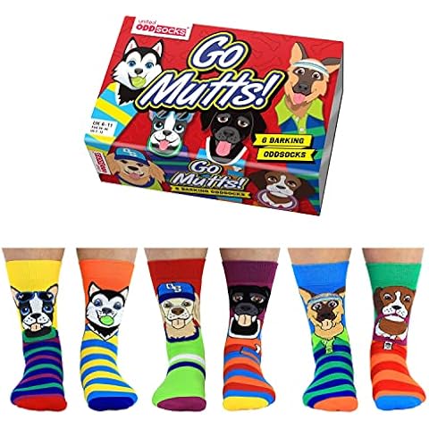 United Oddsocks Go Mutts Box of 6 Socks Cover