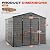 Quictent 8x8 FT Resin Outdoor Storage Shed with Floor, Plastic Storage Shed with Window & Vent, Lockable Door, Heavy Duty Tool Garden Shed for Patio Bike Lawn Mower Pool Supplies(7.2X7.6FT Base)