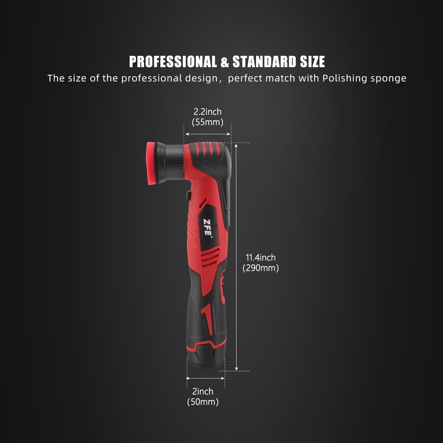 Mini Oribtal Polisher Variable Speed Car Polisher 12V Car Detailing Machine, Rechargeable Batteries, Polisher for Car Detailing Polishing Cleaning - Image 5