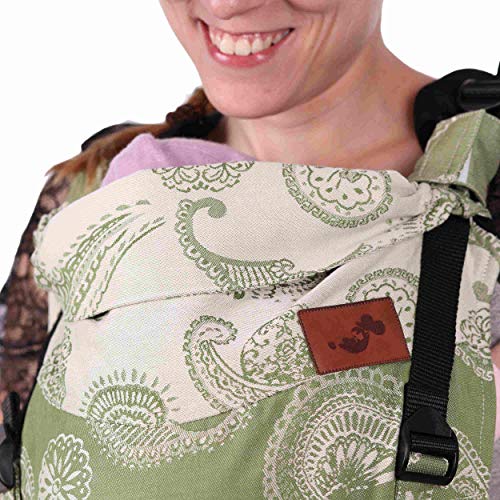 Schmusewolke FirstEdition Babydrager voor pasgeborenen en peuters, Caribbean Olivine Bio-katoen, babymaat 0-12 maanden… - Image 6