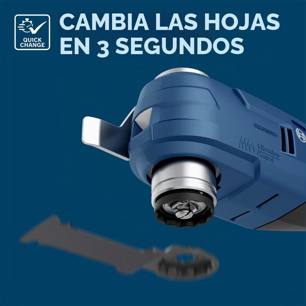 BOSCH Starlock OSL114C-3 - Paquete de 3 cuchillas oscilantes multiherramienta oscilante de metal y más carburo para cortar barra de hierro, metal, madera con clavos, paneles de yeso y azulejos