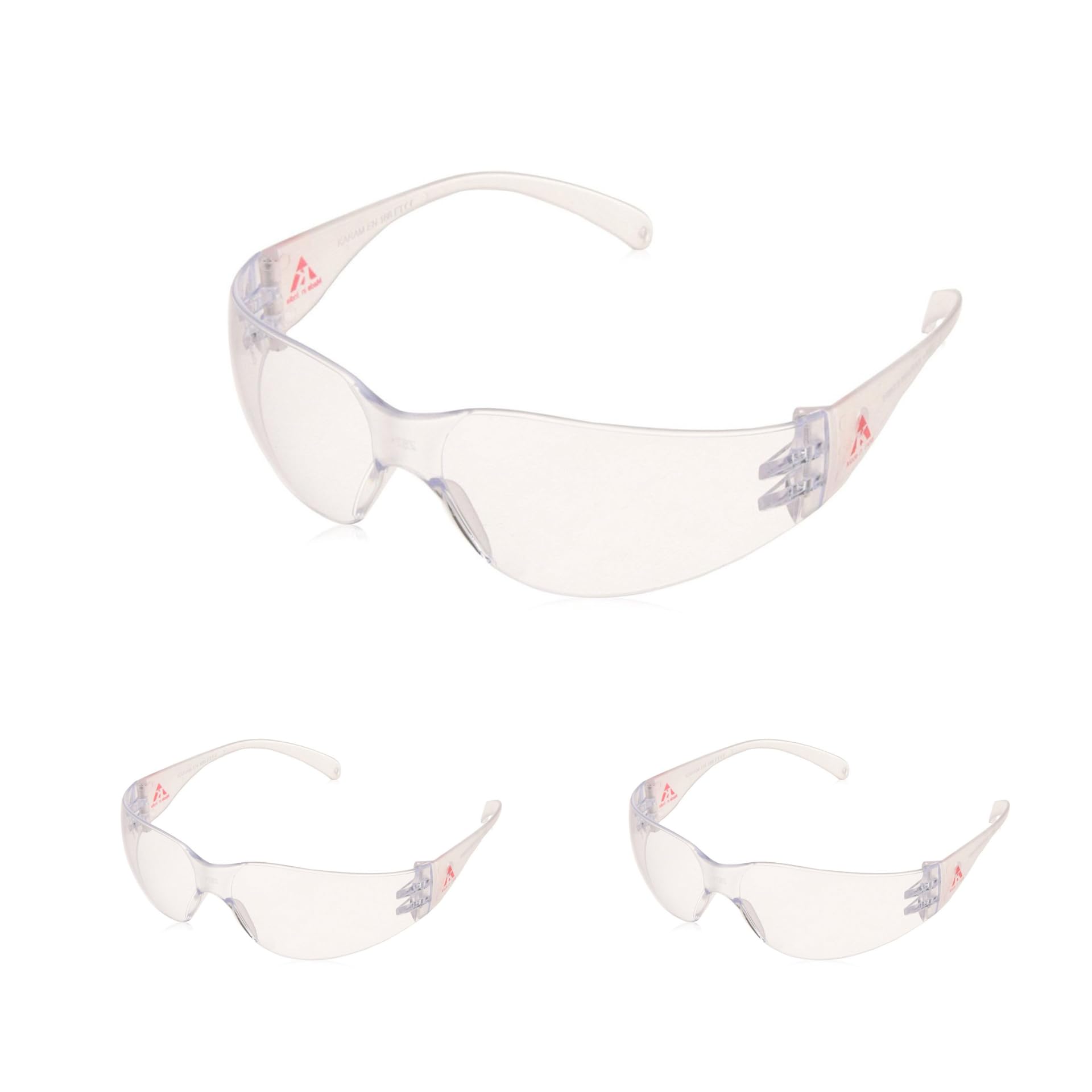 Karam ES001 Safety Goggles with Clear Lens | Lightweight, Scratch & Impact Resistant | Safety Glasses for Multipurpose Use for Pollution, Dust, Riding & Construction Work | PACK OF 3 (B08BMYF44Y) Amazon Price History, Amazon Price Tracker