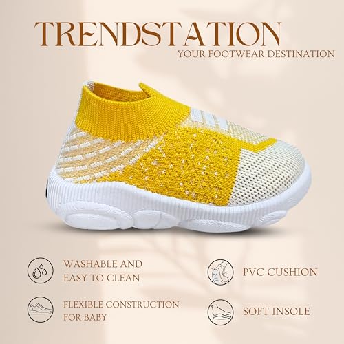 Image of Kids Knitted Slip-on Musical Shoes, Attractive Colors, Breathable Mesh Upper Welcro, Comfortable Stylish.