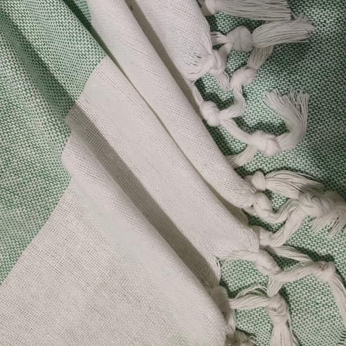Image of Single Bed Sheet Cotton | for Single Bed, 60 x 90 inch, Pure Cotton, Breathable Fabric, Pack of 2 Pink & Yellow (2, FN-Blue-Green)
