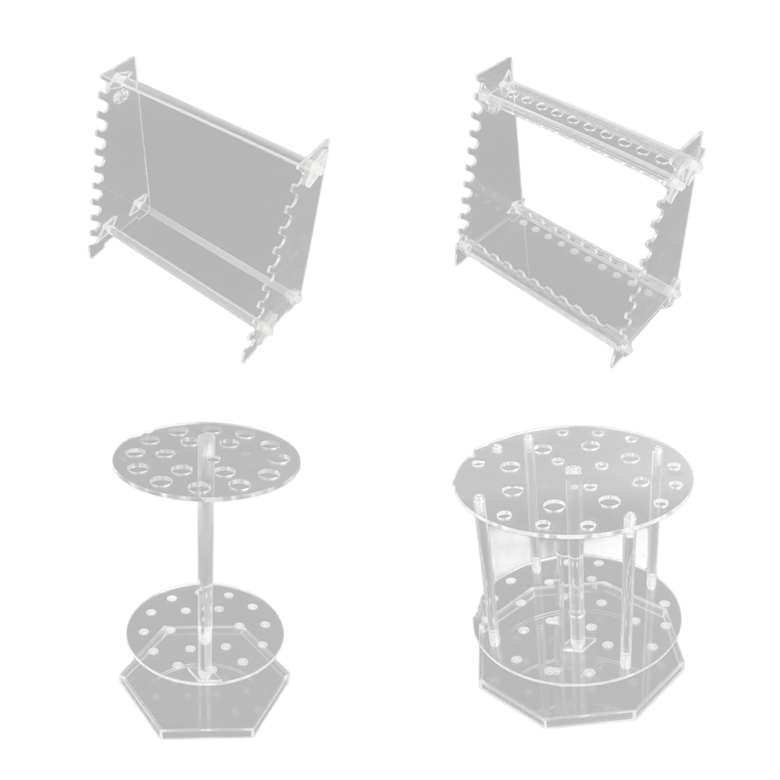 Portaprovette multiuso Portaprovette trasparente Organizzatori pipette da centrifuga per laboratori e portacentrifuga per esperimenti scientifici