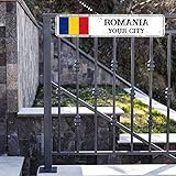 Zoom IMG-2 bandiera della romania cartello vintage Zoom IMG-2 bandiera della romania cartello vintage