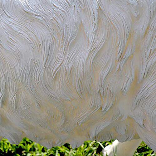 Lamb Garden Farm Animal Statues,Outdoor Garden Sculptures Patio Yard Decor Lifelike Sheep Crafts Ornaments Simulation Statuette White 66X24X40Cm(26X9X16Inch) Gift #TOP2