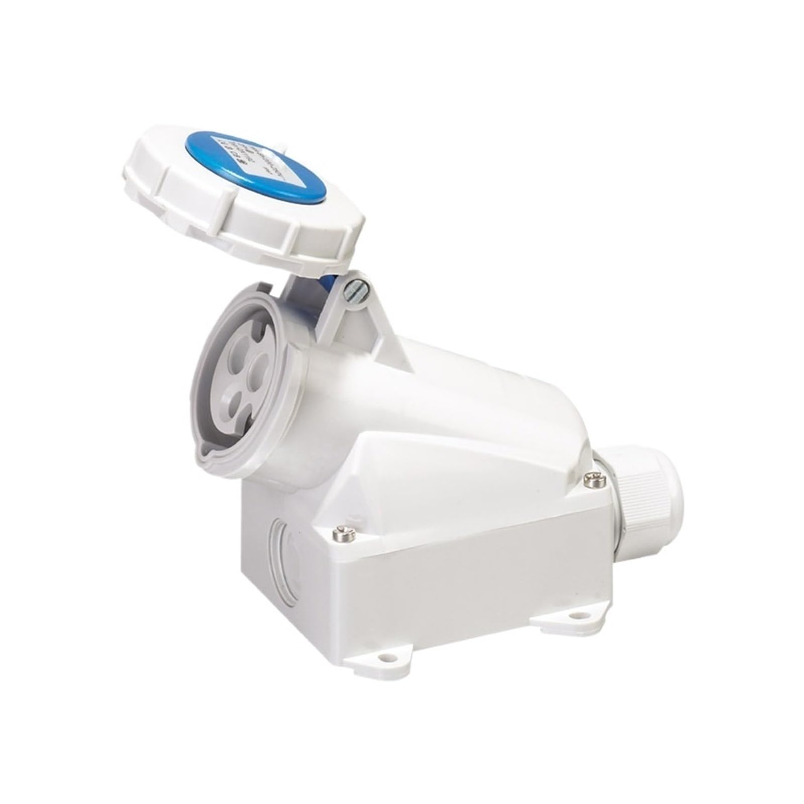 Prise étanche industrielle IP67 pour alimentation extérieure de machines de chantier 16A
