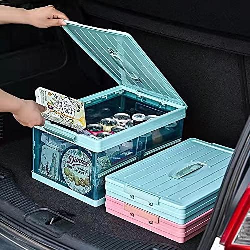 ZJT Foldable Storage Box, Plastic Storage Box, Side Open Storage Box, Transparent Storage Box, Can Store Books, Clothes - Image 3