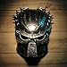 Cool Predator Mask for Halloween Masquerade Cosplay - Silver Gray