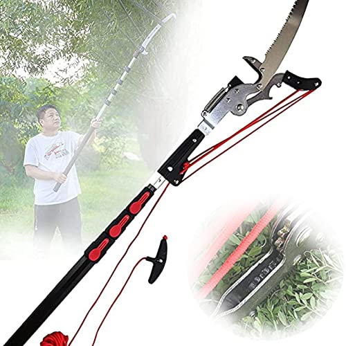 Telescopic Tree Pruner,Pole Saws,Extendable Pruning Saw,Gardening Landscaping Branch Saw, Gardening Tool (7.2m/24ft)