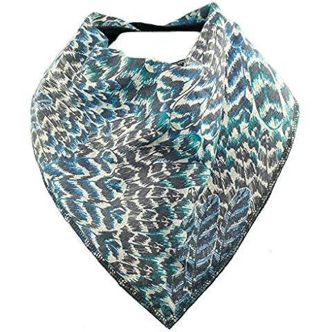 Adult Bandana Bib/Clothing Protector - 4 Sizes Avaliable (Peacock Feather) (Size 3) Cover