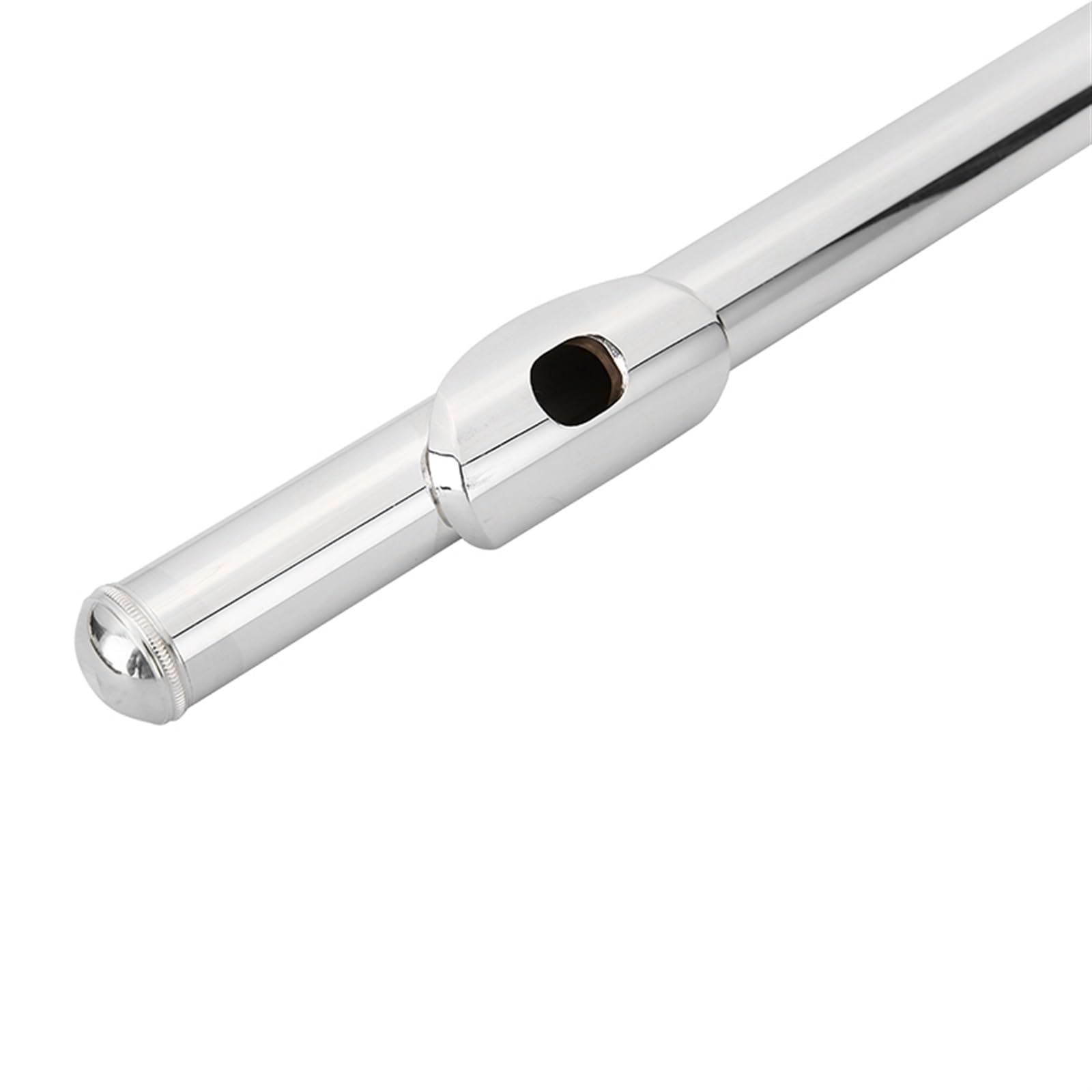 flauta travesera Botón Francés 16 Orificios Cerrados C-tune Flauta Cuerpo Plateado De Cobre Blanco Para Principiantes instrumento de flauta profesional